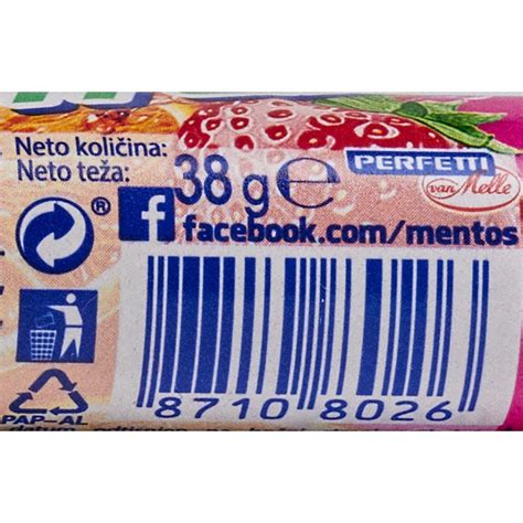 Bombon Mentos VoĆni 38g Filir Ppk Bjelovar