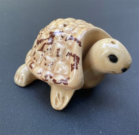 Vtg Stacked Ceramic Turtle With Removable Shell Salt And Etsy