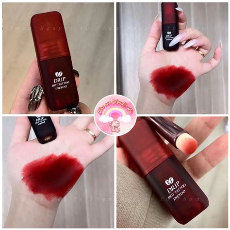 Son kem Ineyoo Drip Hot Tatoo mềm mịn như nhung tạo hiệu ứng mờ lì chính hãng Shopee Việt Nam