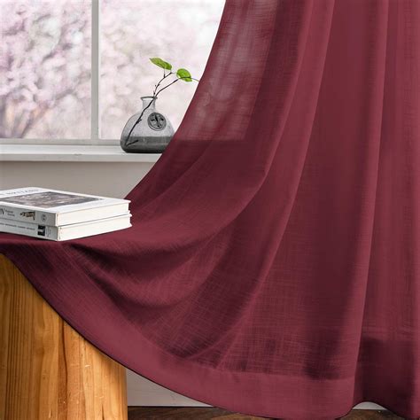 burgundy color curtains 10