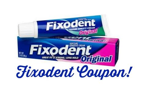 1 Off Fixodent Coupon 249 At Rite Aid Southern Savers