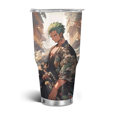 Roronoa Zoro Tumbler One Piece Cone Tumbler Oz Wibuprint