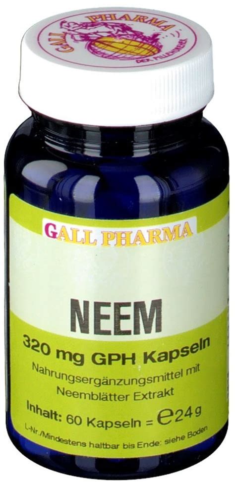 Gall Pharma Neem Mg Gph Kapseln Stk Ab