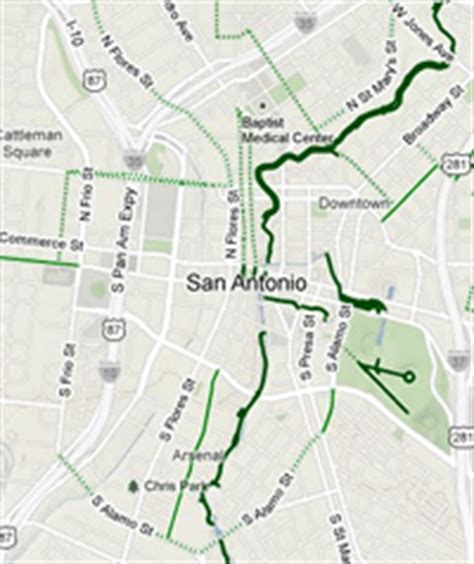 San Antonio Bike Trails Map