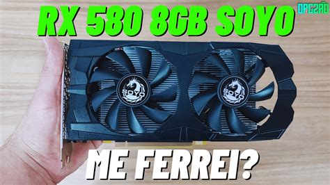 ME FERREI RX 580 8GB SOYO DO ALIEXPRESS DESEMPENHO DE RX 470