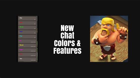 New Clash Of Clans Color And Chat Features To Recruit For Your Clan Youtube