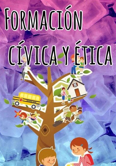 Portadas de formación cívica y ética ideas bonitas fáciles primaria