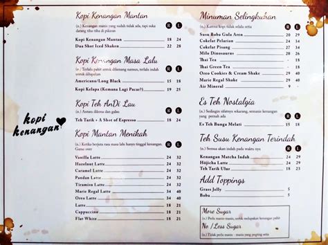 Kopi Kenangan Menu, Menu for Kopi Kenangan, Sudirman, Jakarta - Zomato Indonesia