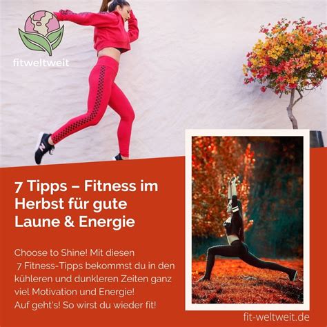 Fitness im Herbst für gute Laune und mehr Energie 7 Tipps zum Sofort