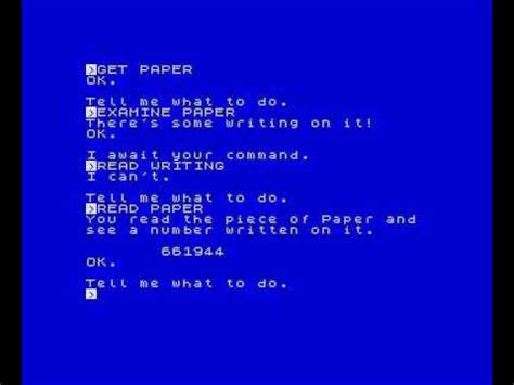 Commando Zx Spectrum Text Adventure Youtube