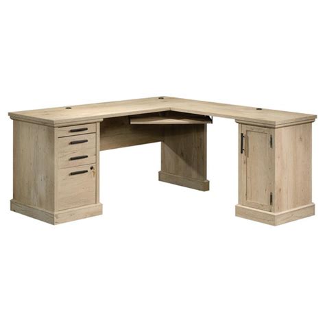 South West Living Light Timber Astrid L Shaped Desk Temple And Webster