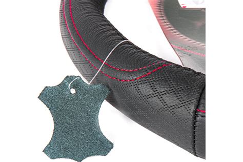 Оплетка на руль Arnezi M, 38 см, натуральная кожа, черная, с ...