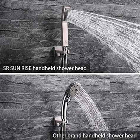 Sr Sun Rise 12 Inches Tub Spout Shower Faucets Sets Complete 3 Function