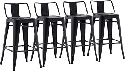 Amazon Yongchuang Metal Bar Stools Set Of Counter Height Bar