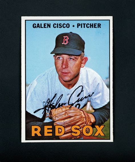 Galen Cisco 1967 Topps Boston Red Sox 596 Nm Mt Ebay