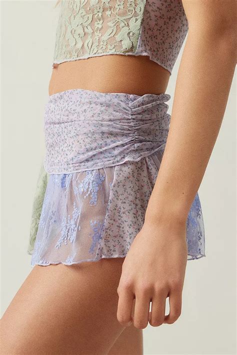 Out From Under Sweet Dreams Spliced Lace Micro Shorts Urban Outfitters Uk