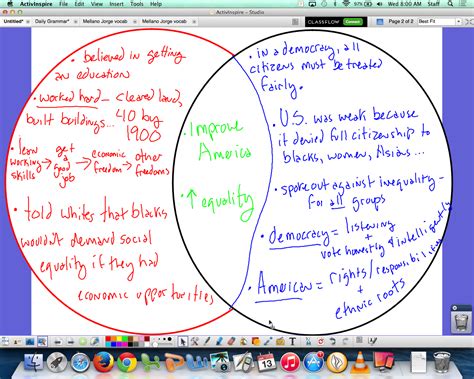 Booker T Washington Vs Dubois Venn Diagram Booker T Washing