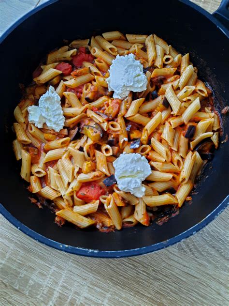 Pasta Alla Norma Sizilianische Nudeln Mit Auberginen Judys Foodplanet