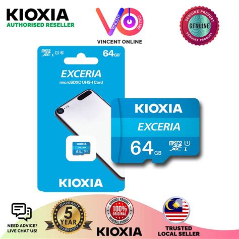 Kioxia Exceria Microsd Gb Without Adapter C U Class Shopee Malaysia