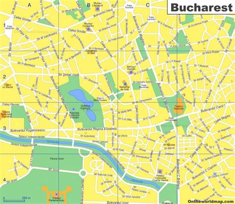bucharest tourist map ontheworldmapcom