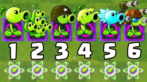 All Peashooters Plant Food Vs Team Gargantuar Pvz 2 Challenge Youtube