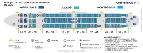 Air France Boeing 777 300 Seat Map - Best Map of Middle Earth