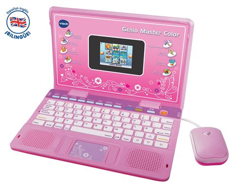 Ordenador portátil infantil Vtech Genio Máster Color rosa bilingüe