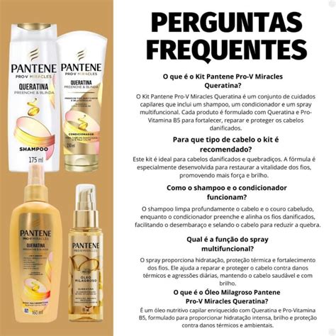 Kit Pantene Pro V Miracles Queratina Shampoo 175ml Condicionador