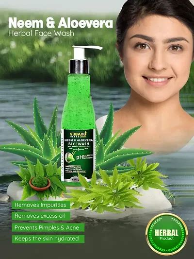 Buy Subaxo Neem Aloe Vera Face Wash Ml And Red Onion Herbal Hair