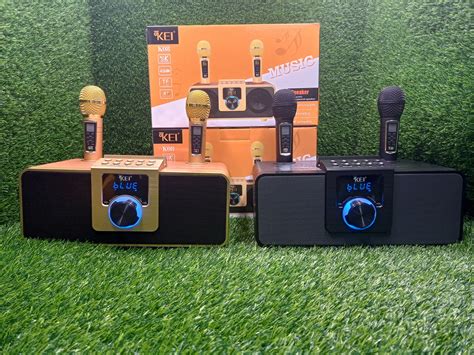 Kei K Bluetooth Karaoke Speaker Comes With Wireless Microphones