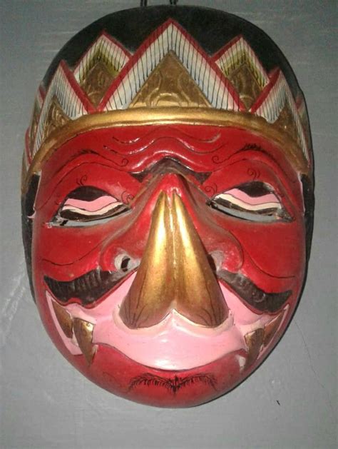 Mask Cakil Javanese Indonesia Topeng