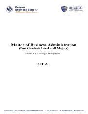 EVAM Pdf Master Of Business Administration Post Graduate Level All