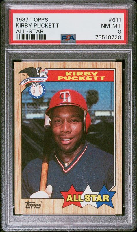 1987 Topps Baseball Kirby Puckett 611 Psa 8 73518728 Ebay