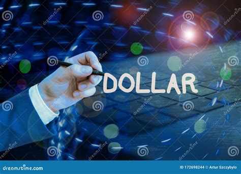 Handwriting Text Writing Dollar Concept Meaning A Piece Of Paper Money