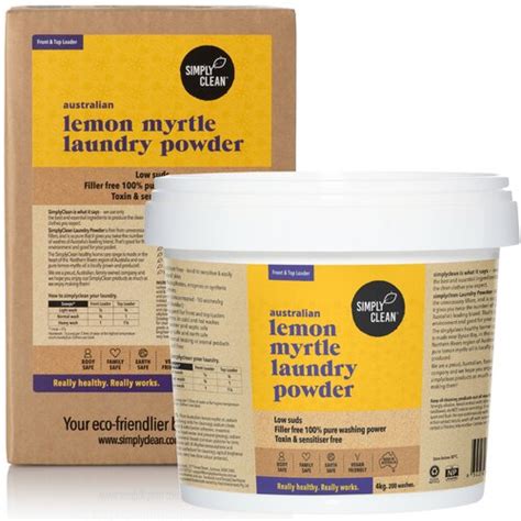 Lemon Myrtle Laundry Powder 4kg Simply Clean Concept Green Urban Foods