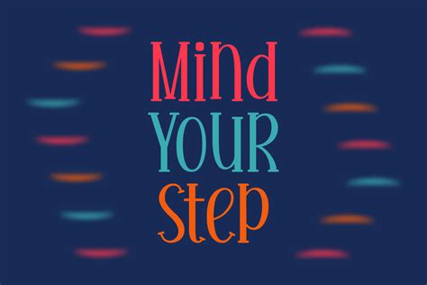 Mind Your Step Font By Creative Fabrica Fonts · Creative Fabrica