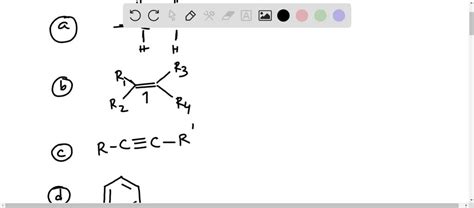 SOLVED: Which structure contains the alkyne functional group? R-C=CR H ...