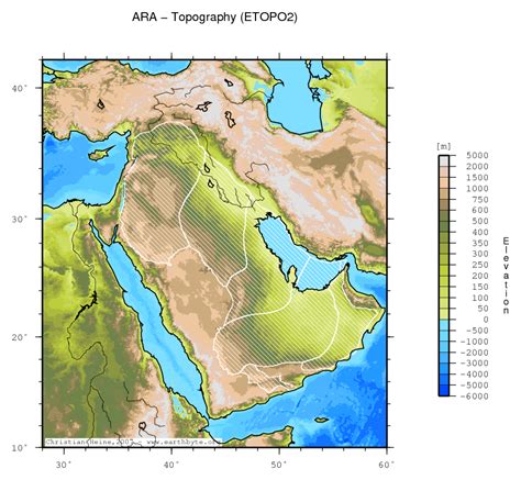 Geographical Map Of Arabian Peninsula