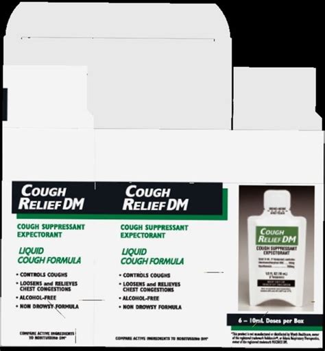 First Aid Direct Cough Relief Dm Guaifenesin Dextromethorphan Hbr Syrup