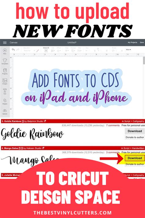 How To Add Fonts To Cricut Design Space On Ipad Iphones Artofit