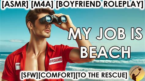 Asmr My Job Is Beach M A Sfw Boyfriend Roleplay Lifeguard