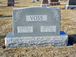 Harold Lawrence Voss M Morial Find A Grave