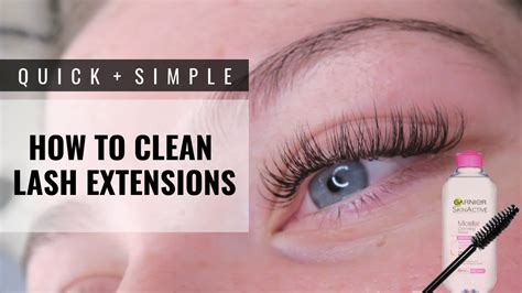 How To Clean Lash Extensions Youtube