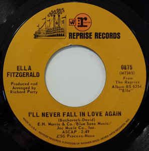 Ella Fitzgerald - I'll Never Fall In Love Again (1969, Vinyl) | Discogs