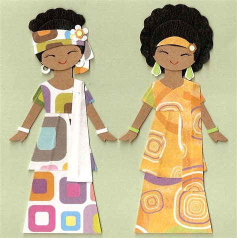 African Paper Doll