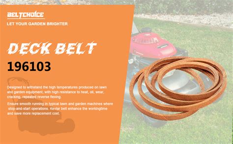 Amazon 196103 Mower Deck Belt 147 5 X 11 16 Kevlar Cord Drive