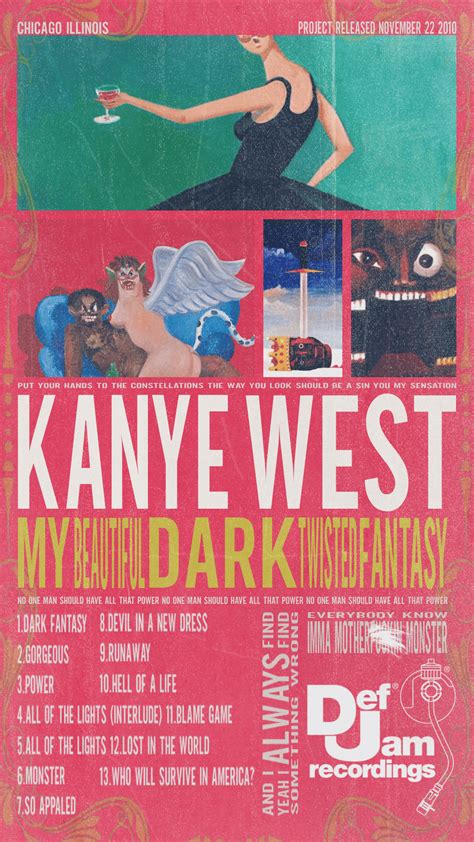 Bored And Made A Mbdtf Poster In Photoshop R Kanye