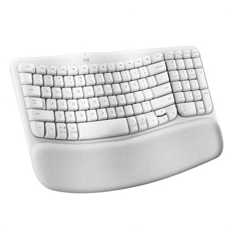 Teclado Logitech Wave Keys Ergon Mico Inal Mbrico Blanco Mega