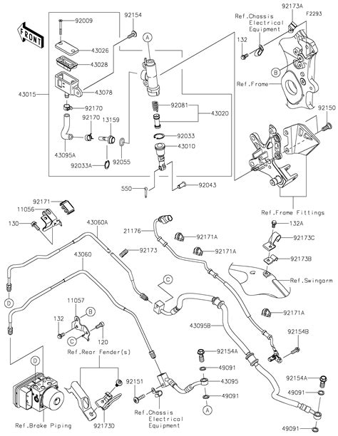 Maitre Cylindre Arriere Pour Ninja Zx R Zx Lnsan Noir Esprit