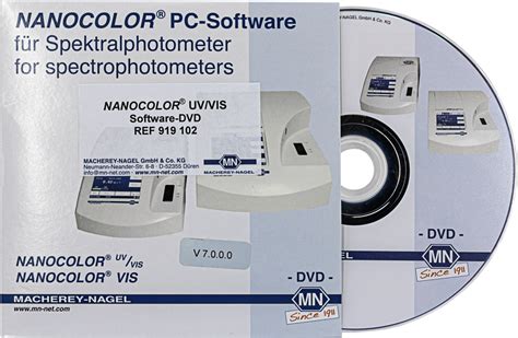 NANOCOLOR Spectrophotometer Software MACHEREY NAGEL MN MACHEREY NAGEL